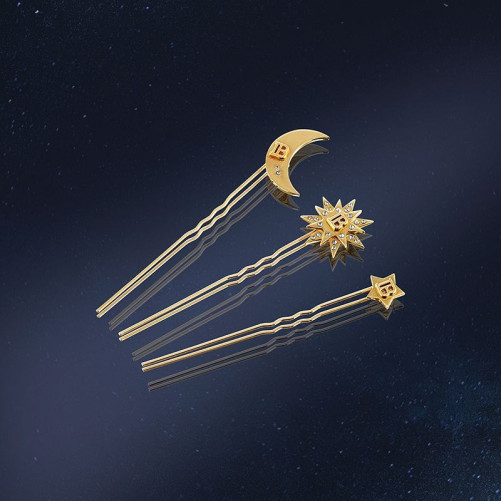 Sponka Balmain Limited Edition Pince à Cheveux Extra Small Cosmic Sapphire  Sponka Balmain Limited Edition Pince à Cheveux Extra Small Cosmic Sapphire